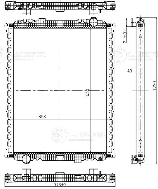 Radiator, racire motor LRc 0791 LUZAR